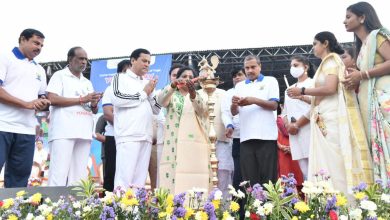 Photo of अंतरराष्ट्रीय योग दिवस का 25वां काउंटडाउन कार्यक्रम हैदराबाद में हुआ, दस हजार से अधिक लोगों ने लिया भाग