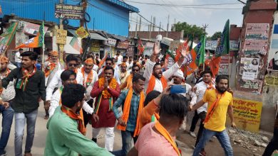 Photo of भाजपा पार्षद प्रत्याशी प्रदीप शुक्ला के समर्थन में निकली विशाल पदयात्रा