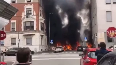 Photo of इटली के मिलान में बड़ा धमाका, कई गाड़ियां में लगी भीषण आग