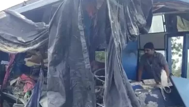 Photo of शाजापुर में बस और ट्राले के बीच जोरदार टक्कर,चार लोगों की मौत; 14 घायल